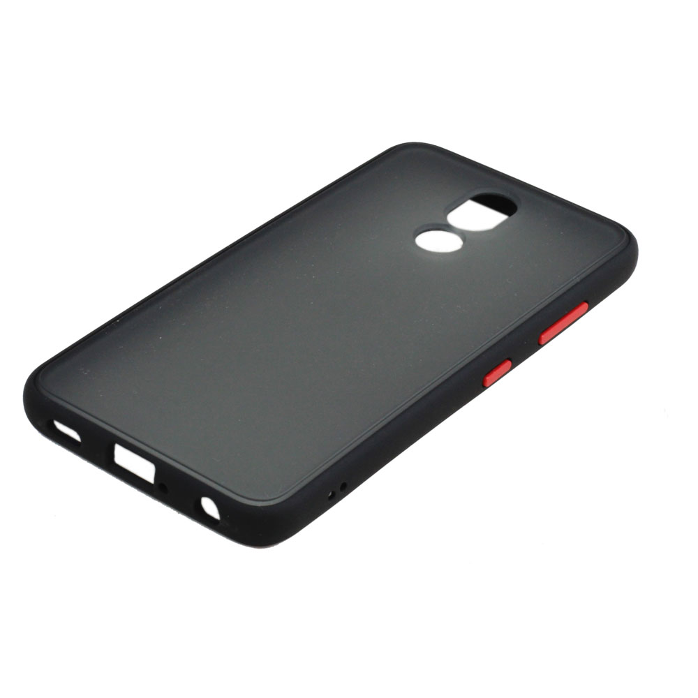 LG Stylo 5 Slim Matte Hybrid Bumper Case (Black)